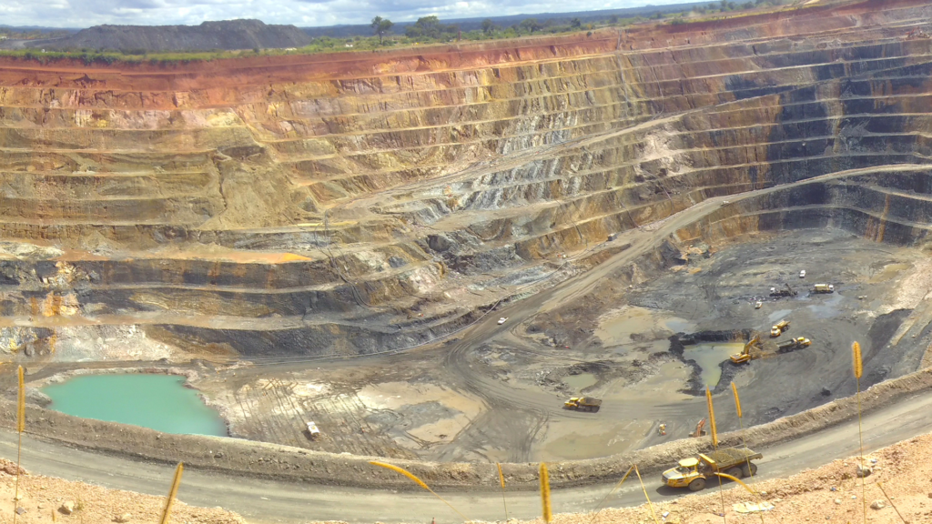 An industrial large-scale cobalt mine in the DRC